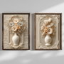 Wallity NAL197-70 Pinturas Decorativas en MDF con Marco Multicolor (2 Piezas)